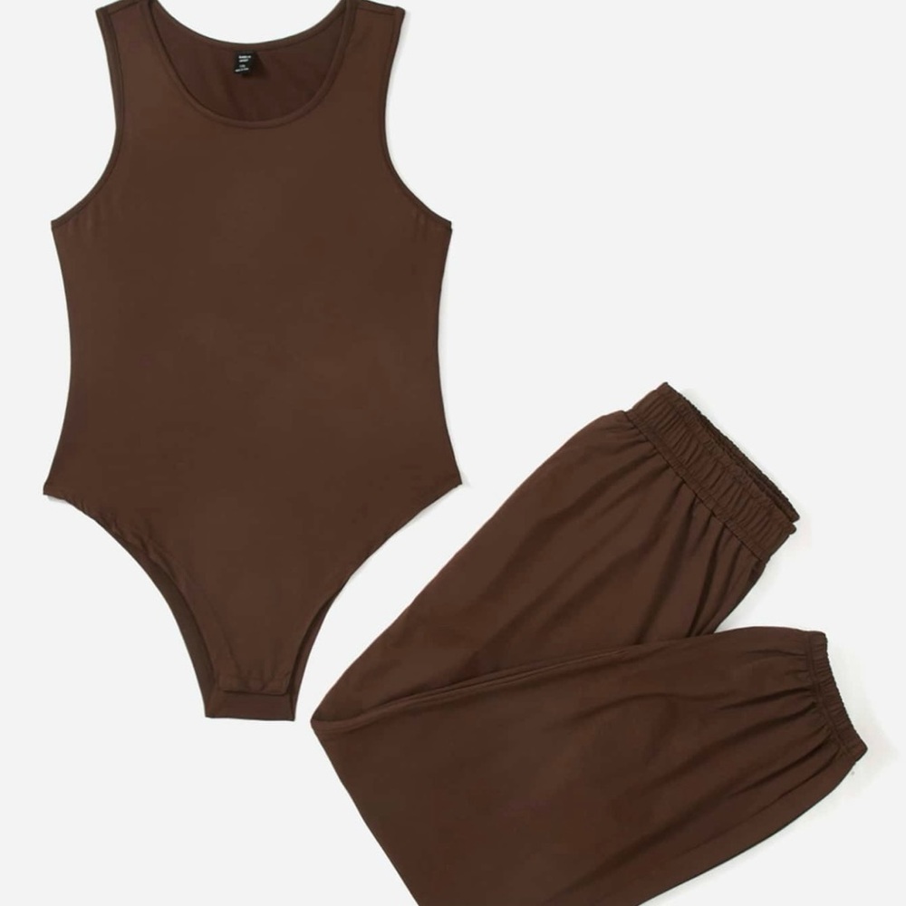 SHEIN Chocolate Brown Set